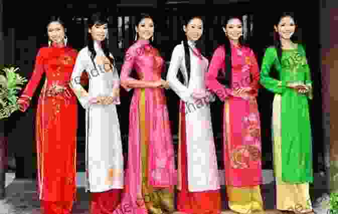 A Group Of Vietnamese Women In Traditional Ao Dai Dresses Viet Nam Beautiful Girls 31 (Viet Nam Beautiful Girls Vol 1)