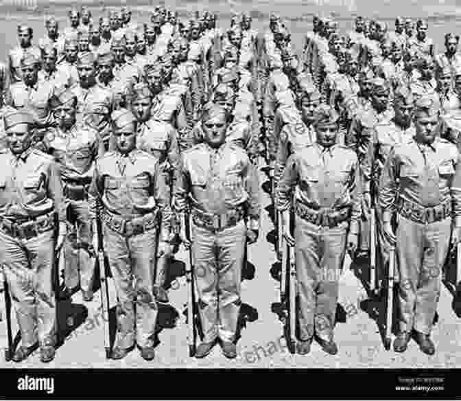 A Group Of World War II Soldiers Standing In Formation, Their Faces Etched With Determination And Resolve The World Of Doc Holliday: History And Historic Images