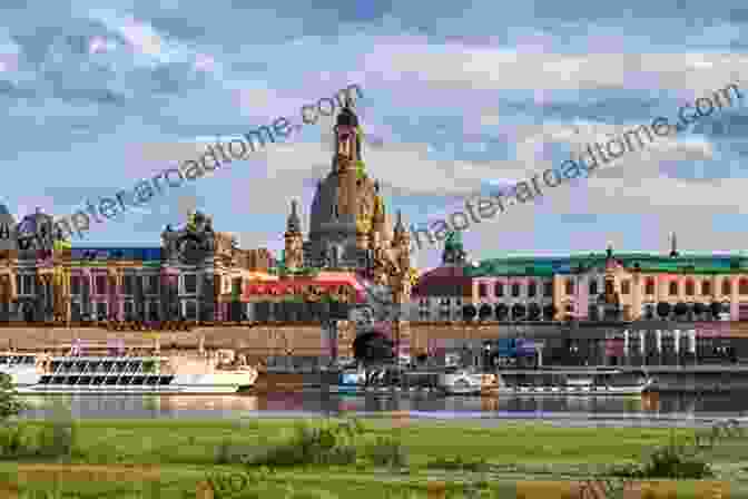 A Panoramic View Of The Elbe River In Dresden, Showcasing The Augustus Bridge And The Historic Waterfront Buildings Dresden (volume 3): Lighting On The Dresden City And On Some Of Its Architectural Landmarks (RECONSTRUCTION IN CREATIVE GERMANY (series 2))