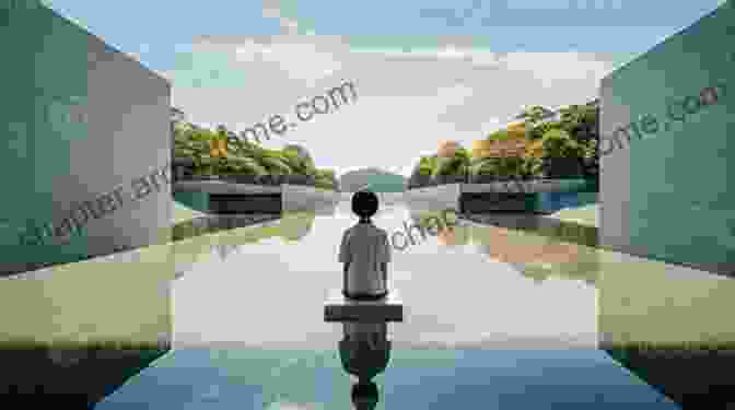 A Solitary Figure Contemplating Their Reflection In A Calm Pond, Embodying The Virtue Of Humility: Recognizing Our Place In The Vastness Of The Universe And Embracing A Spirit Of Openness And Learning. Summary Of Lao Tzu John Minford S Book: Tao Te Ching: The Essential Translation Of The Ancient Chinese Of The Tao