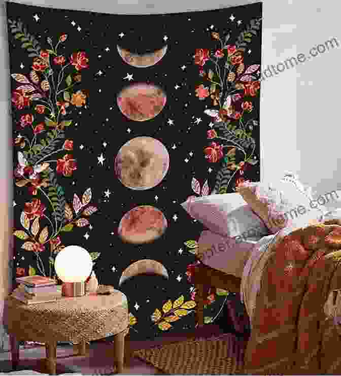 A Vibrant Moon Phase Tapestry Adorning A Wall Sew Witchy: Tools Techniques Projects For Sewing Magick