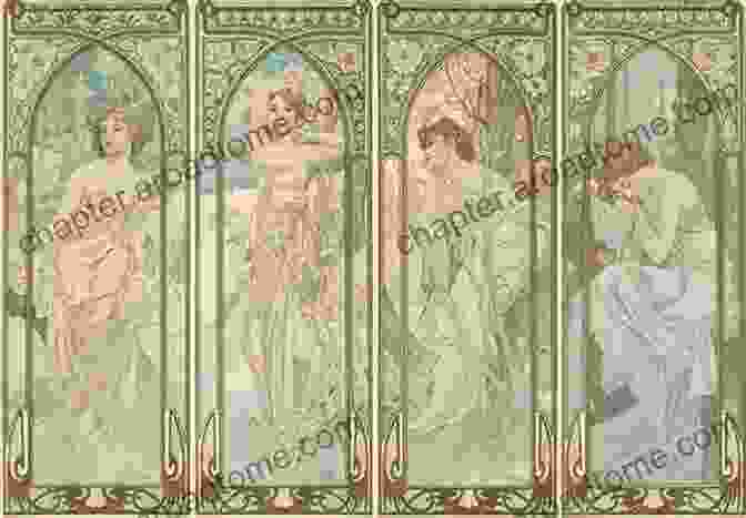 Alphonse Mucha's Decorative Panel Alphonse M Mucha: 6 Painting Photo Essay (Alphonse M Mucha Art)