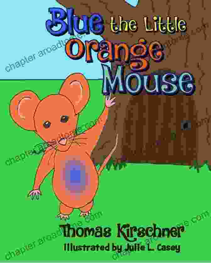 Blue The Little Orange Mouse Using His Imagination To Create A Whimsical World. Blue The Little Orange Mouse