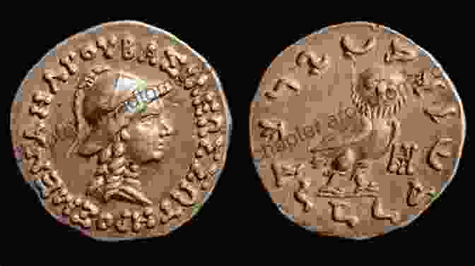 Coins Of The Indo Greek King Menander I, Featuring A Blend Of Greek And Indian Motifs The Greek Experience Of India: From Alexander To The Indo Greeks