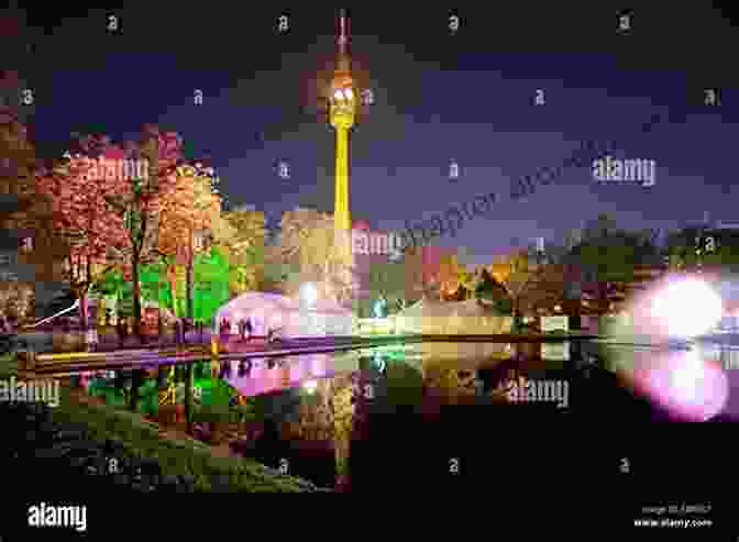 Dortmund U Tower Illuminated At Night Dortmund (volume 2): Lighting On The Dortmund City And On Some Of Its Architectural Landmarks (RECONSTRUCTION IN CREATIVE GERMANY (series 2))