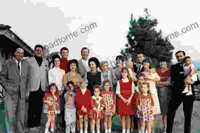 John Wayne Surrounded By His Family, Showcasing His Tender And Devoted Side. John Wayne: The Man Behind The Myth