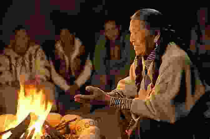 Keokee Sitting By A Campfire, Sharing Wisdom KEOKEE THE CHEROKEE BOY Philipp Winterberg