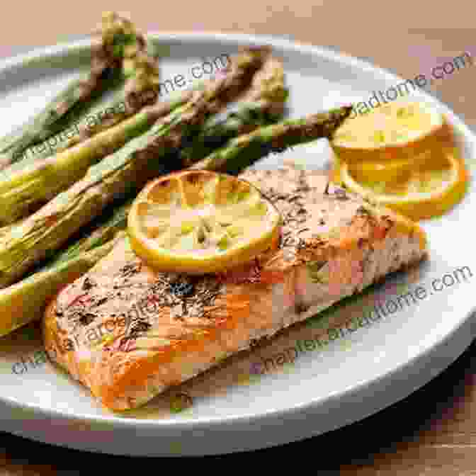 Roasted Salmon With Roasted Asparagus And Lemon Paleo Diet Handbook: Quick And Easy Paleo Diet Recipes You Will Love