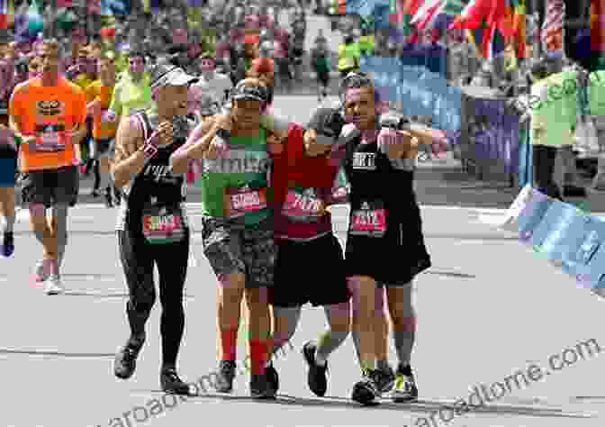 Runners Crossing The Finish Line Of The Boston Marathon 26 Miles To Boston: A Guide To The World S Most Famous Marathon