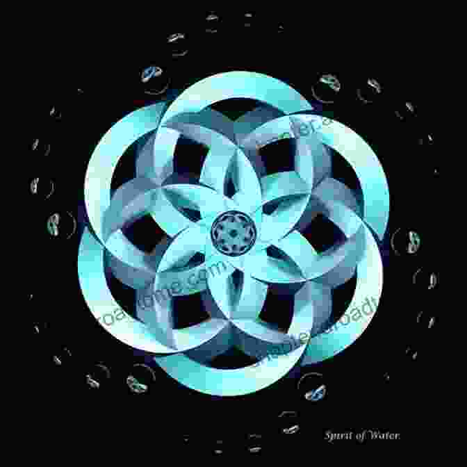 Sacred Geometry Healing Water Book Cover With Water Droplets And Sacred Geometry Symbols SACRED GEOMETRY HEALING WATER: Make It For Greater Health A Stronger Immune System And Greater Longevity