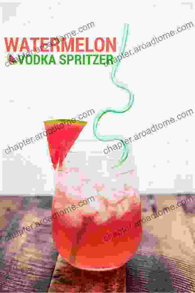 Sparkling Watermelon Vodka Spritzer Topped With Fresh Watermelon Slices Hello 300 Watermelon Recipes: Best Watermelon Cookbook Ever For Beginners Summer Salads Cookbook Vodka Cocktail Recipes Frozen Cocktail Recipe Smoothie Bowl Cucumber Salad Recipe 1