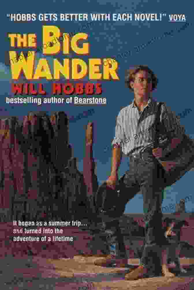 The Big Wander Book Cover Featuring A Young Boy Hiking Through A Vast Wilderness The Big Wander Will Hobbs