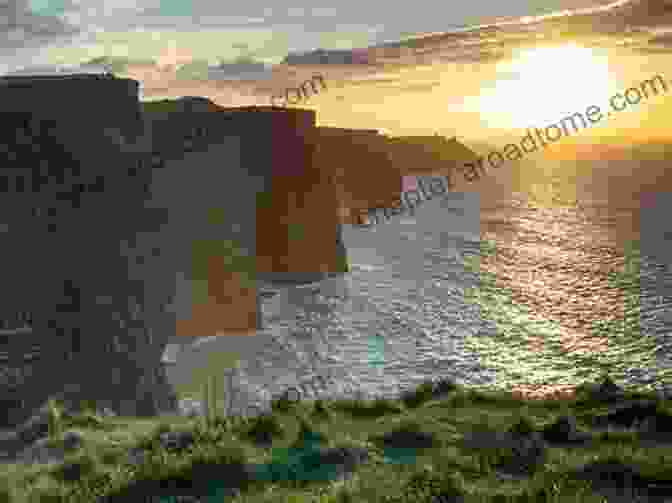 The Cliffs Of Moher At Sunrise, With The Sun Rising Over The Atlantic Ocean Sunrises Of County Clare Ireland: Mystical Moods Of Ireland Vol VII