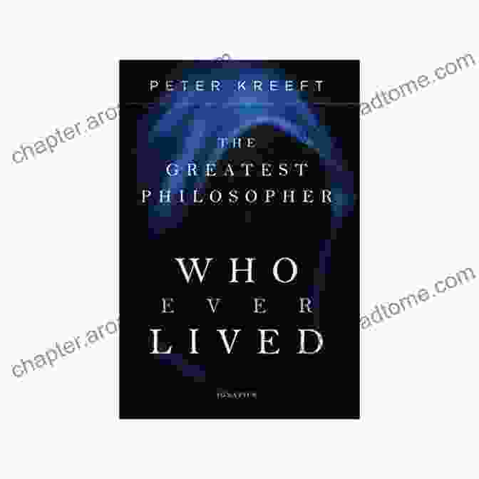 The Greatest Philosopher Who Ever Lived Book Cover, A Silhouette Of A Man Thinking Against A Starry Sky The Greatest Philosopher Who Ever Lived