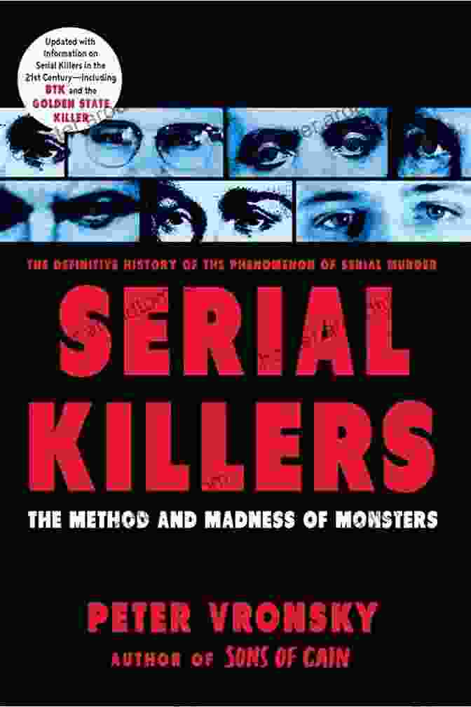 Through The Eyes Of Serial Killers Book Cover, Featuring A Silhouette Of A Serial Killer's Face With Piercing Eyes Through The Eyes Of Serial Killers: Interviews With Seven Murderers