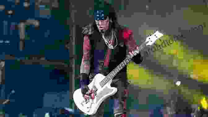 Young Nikki Sixx Playing A Bass Guitar. The First 21: How I Became Nikki Sixx